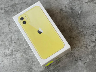 Iphone 11 256GB جديد متبرشم ( no active & الكرتونة الكاملة ) اللون اصفر