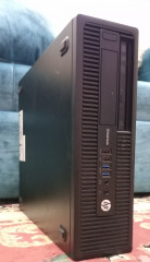 جهاز كمبيوتر HP كامل بشاشة 20 بوصة والكيبورد والماوس والكبلات