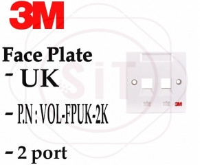3M Face Plate 2Port - Duble
