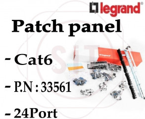Legrand Patch Panel Loaded Cat6 UTP 24Port