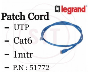 Legrand Patch Cord 1mtr Cat6 PVC