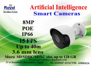 أحدث كاميرات مراقبة الخارجية الذكية8 MP بعدسات ثابتة
