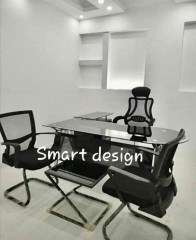 مكتب اداري زجاج سيكويت ضد الكسر بأحدث التصمميمات من smart design للأثاث المكتبي و الشركات