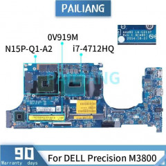 ماذر بورد DELL Precision M3800 i7-4712HQ Laptop Motherboard 0V919M LA-C011P SR1PZ N15P-Q1-A2 DDR3 Notebook Mainboard Workstation لاب
